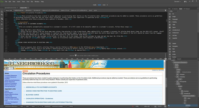 Intranet circ procedures