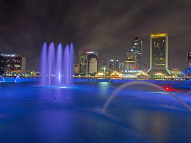 Friendship Fountain at Night
