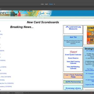 Homepage of the Intranet
