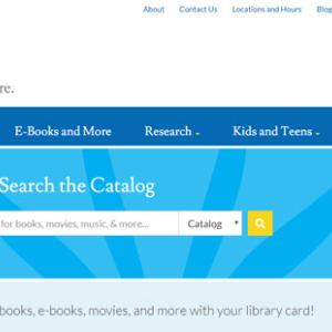 Homepage of jaxpubliclibrary.org
